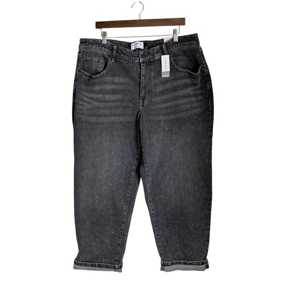 Lane Bryant Signature Fit Boyfriend Mid Rise Jeans Washed Black‎ Womens 16 New - Picture 12 of 12